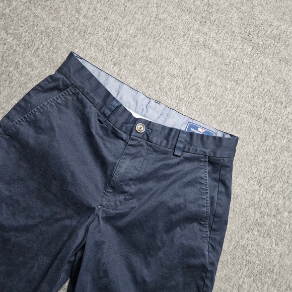 Vineyard Vines Other - Vineyard Vines Breaker Short Mens 30 Navy Blue 1H0462 Cotton Twill Chino